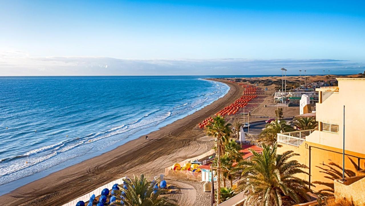 Ferienwohnung Penthouse In Playa Del Ingles With Lovely View Exterior foto